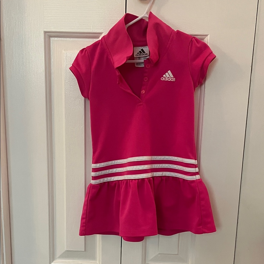 Adidas 2T Girls Pink Polo Dress